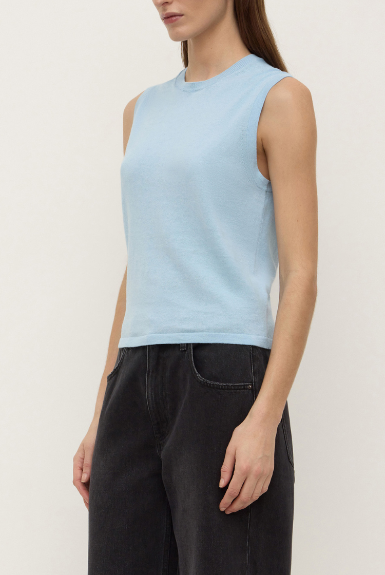 Helena Cotton Cashmere Vest | Salt