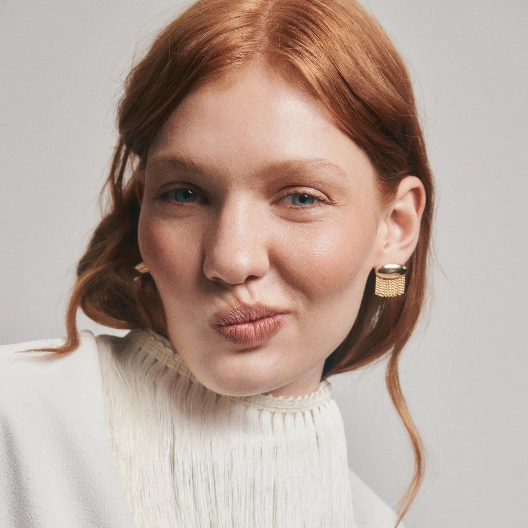 Short Fringe Earrings | Gold