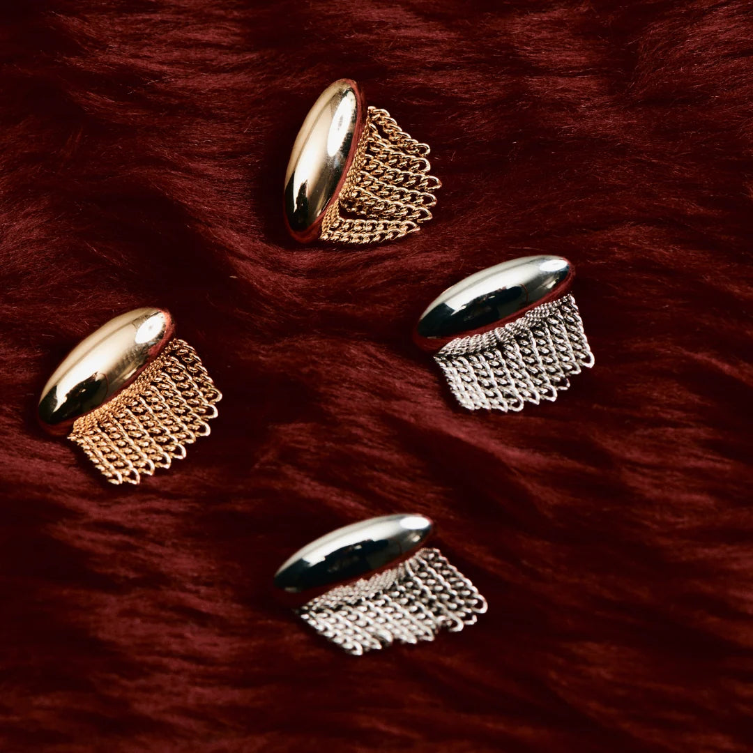 Short Fringe Earrings | Gold