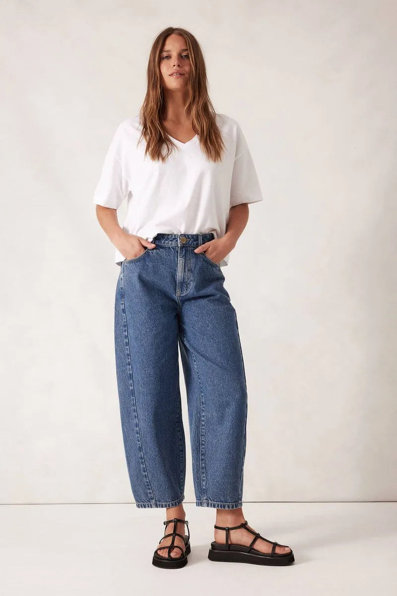 Tapered Barrel Jean | Fresh Indigo