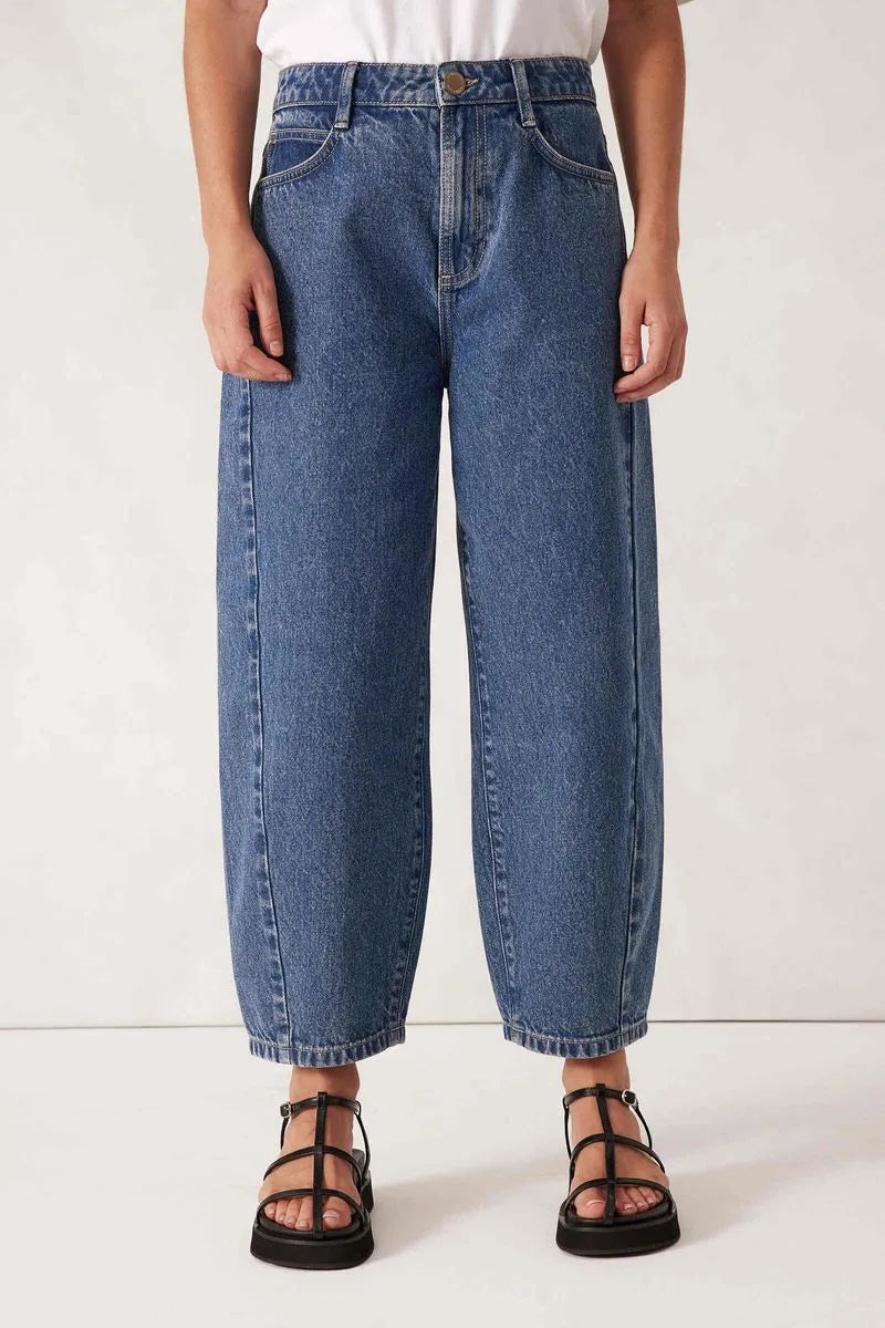 Tapered Barrel Jean | Fresh Indigo