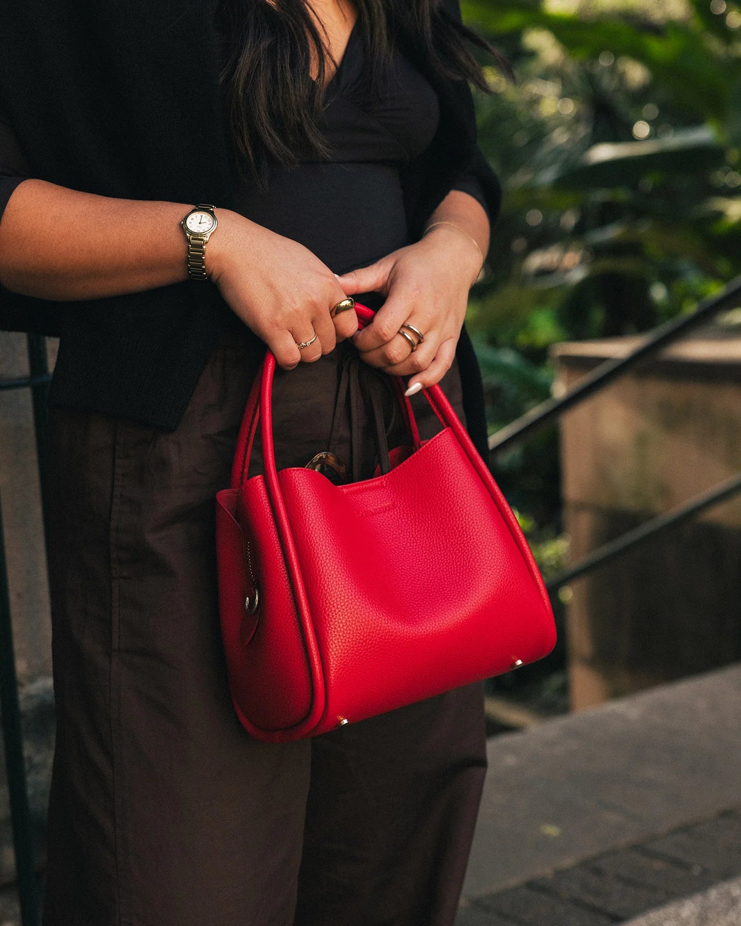 Steffie Mini Tote Bag | Red