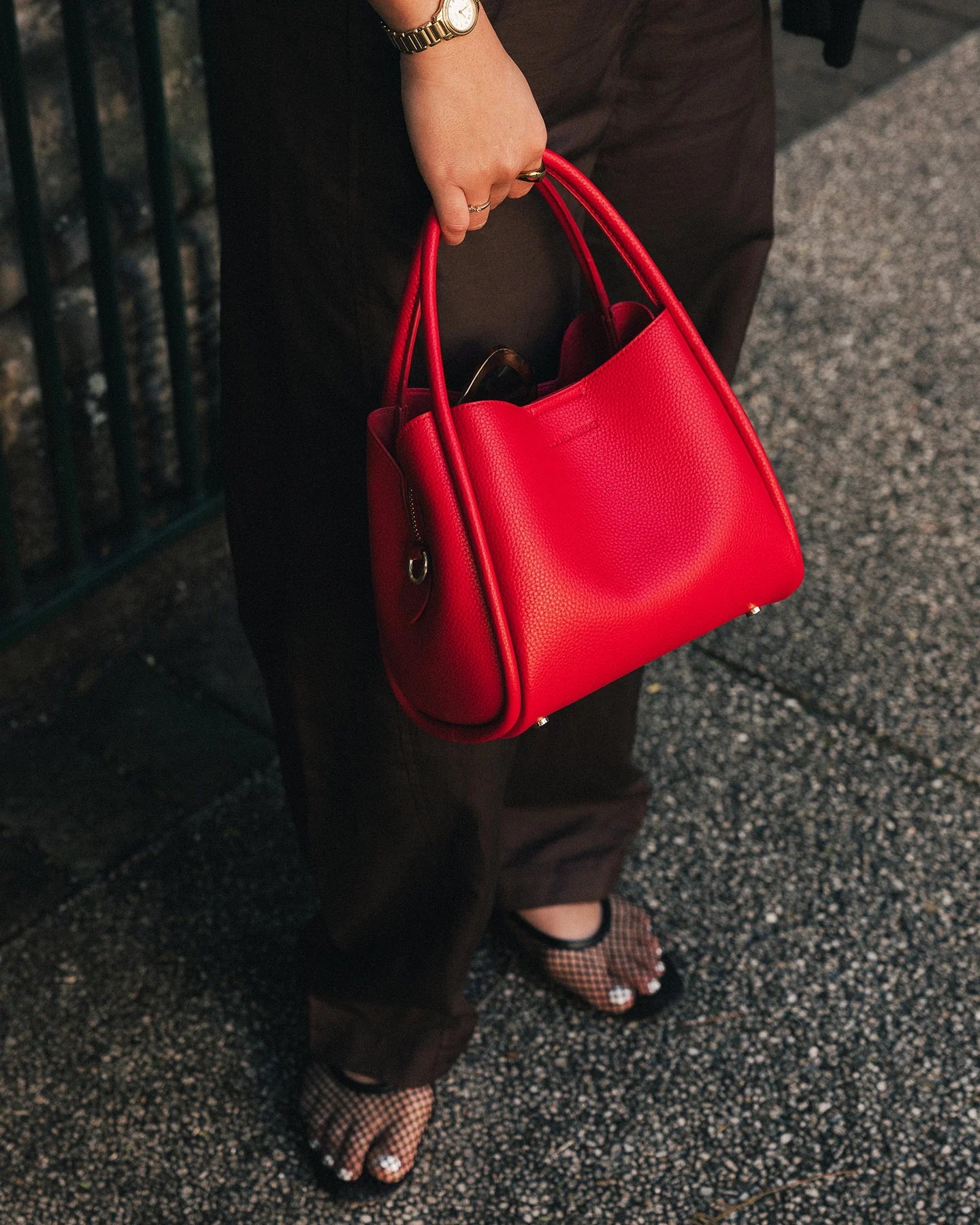 Steffie Mini Tote Bag | Red
