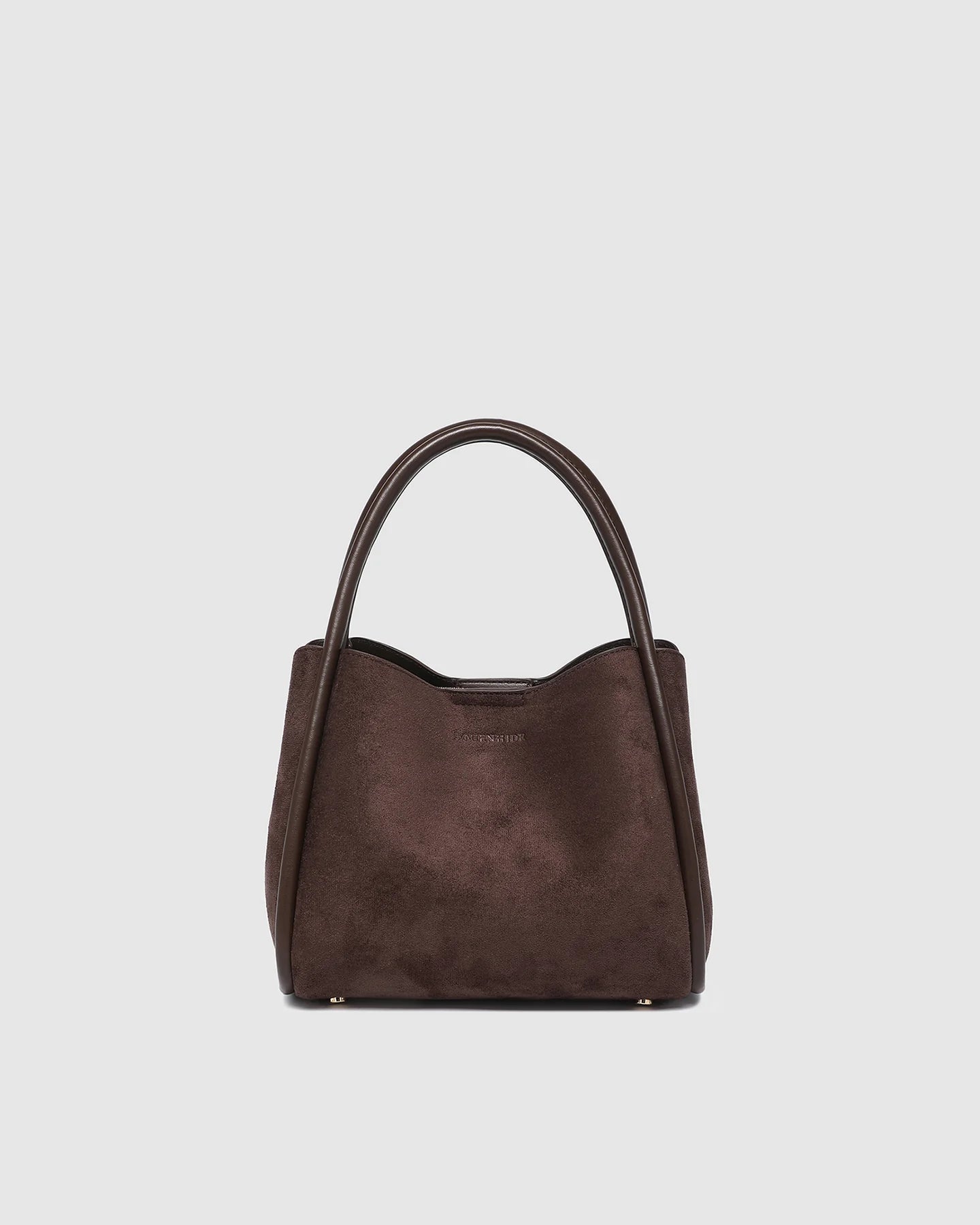 Steffie Suedette Mini Tote Bag | Chocolate