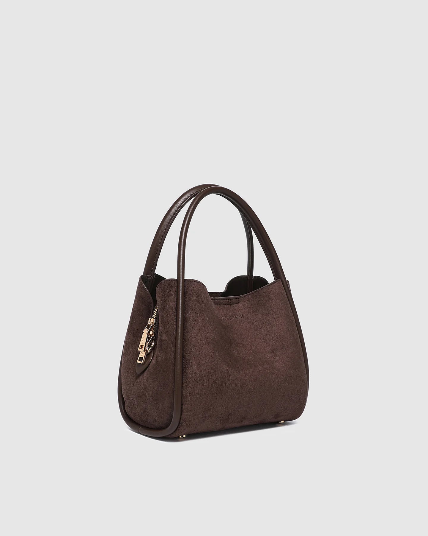 Steffie Suedette Mini Tote Bag | Chocolate