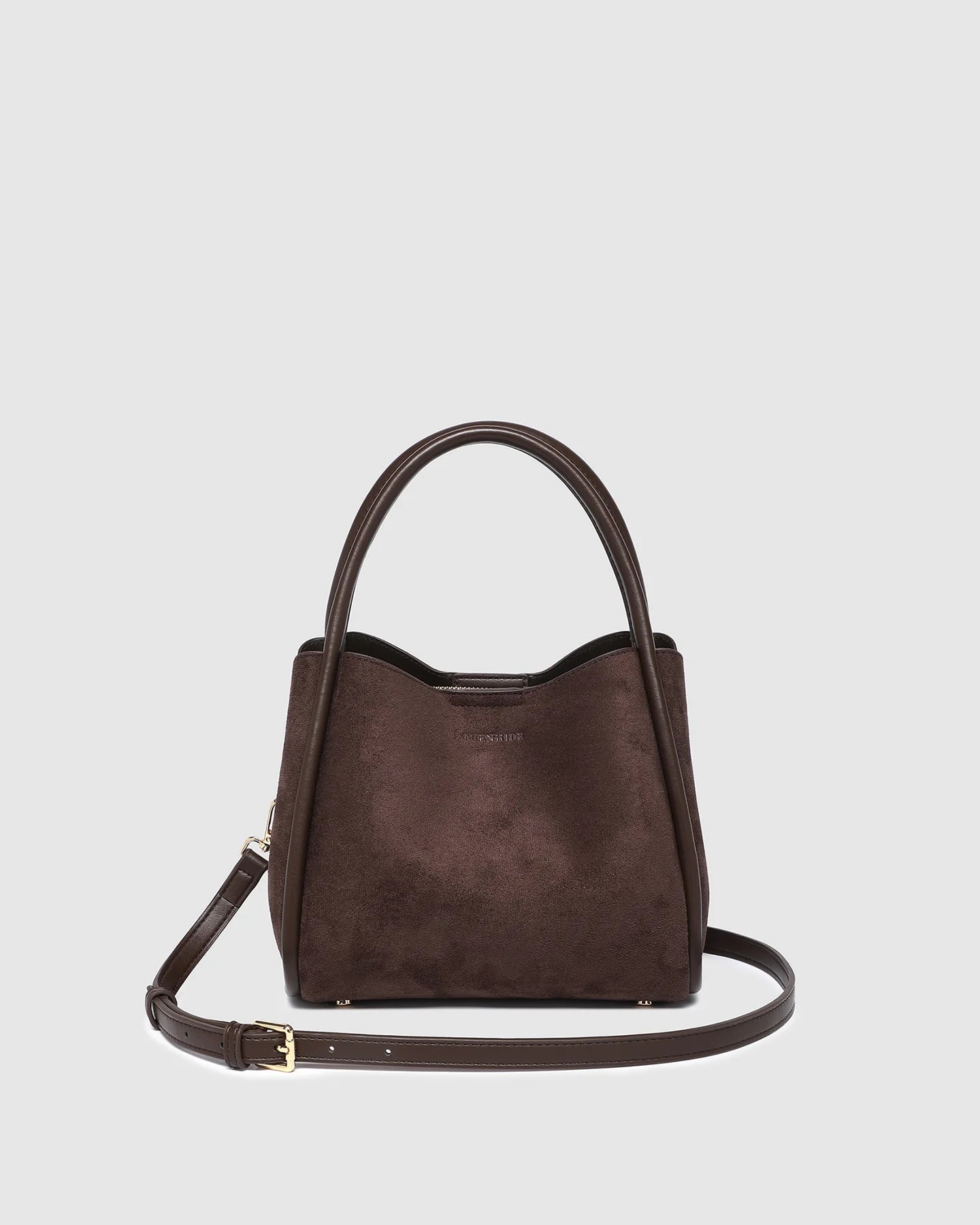 Steffie Suedette Mini Tote Bag | Chocolate