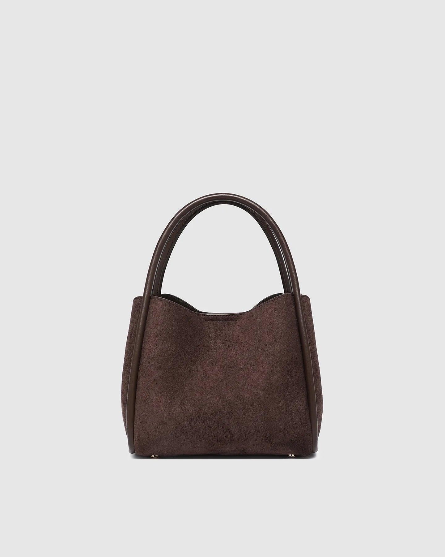 Steffie Suedette Mini Tote Bag | Chocolate