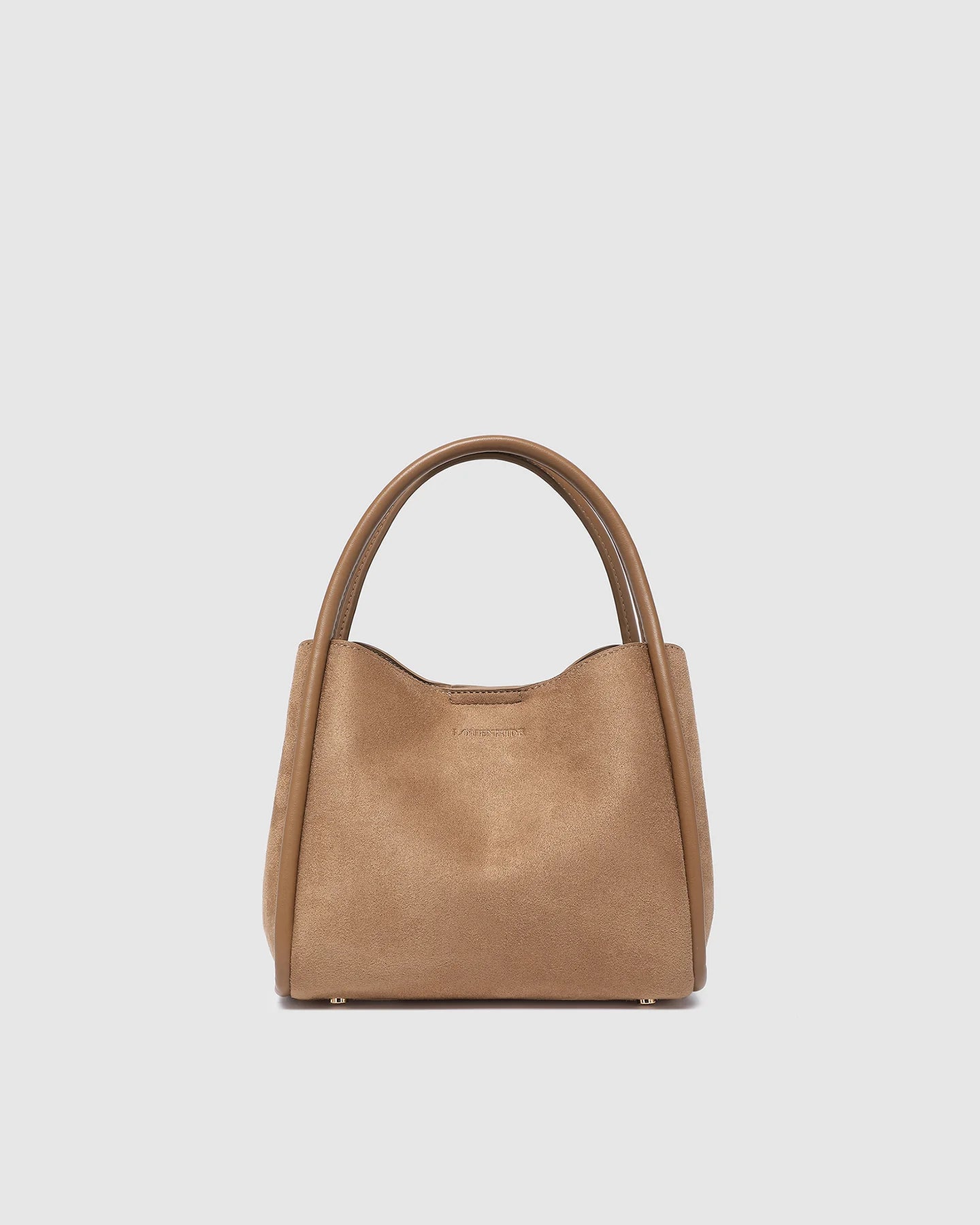 Steffie Suedette Mini Tote Bag | Honey