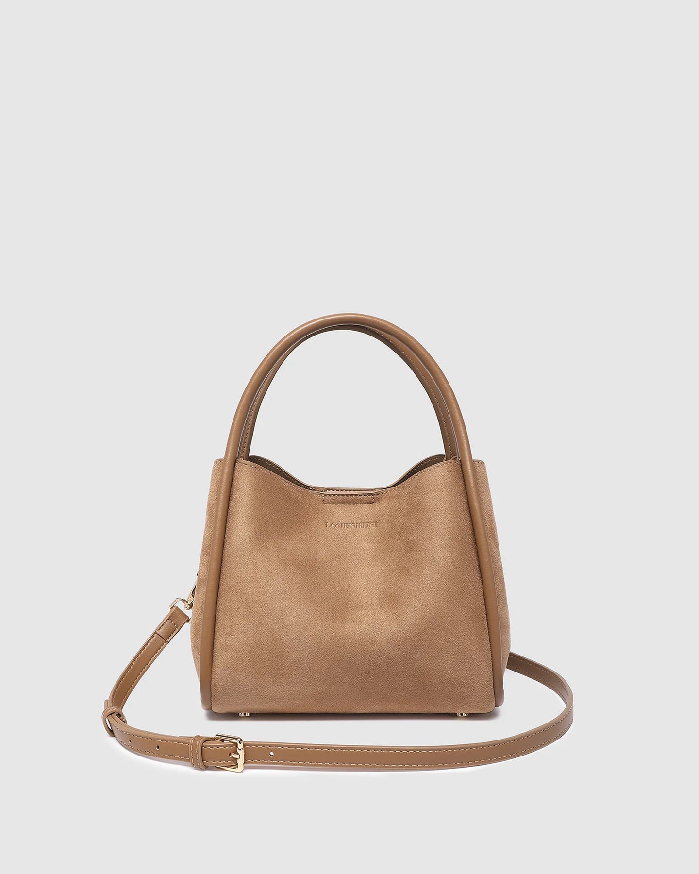 Steffie Suedette Mini Tote Bag | Honey