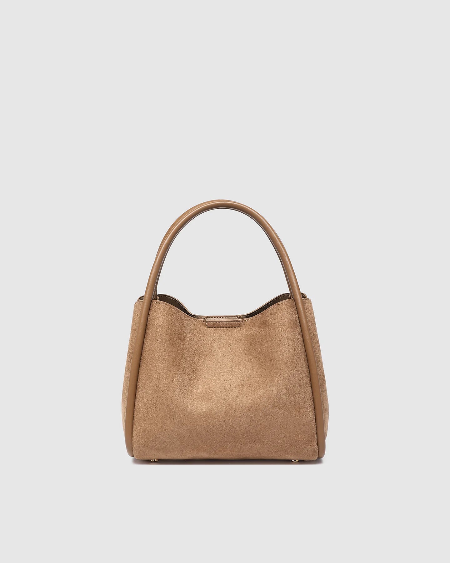 Steffie Suedette Mini Tote Bag | Honey