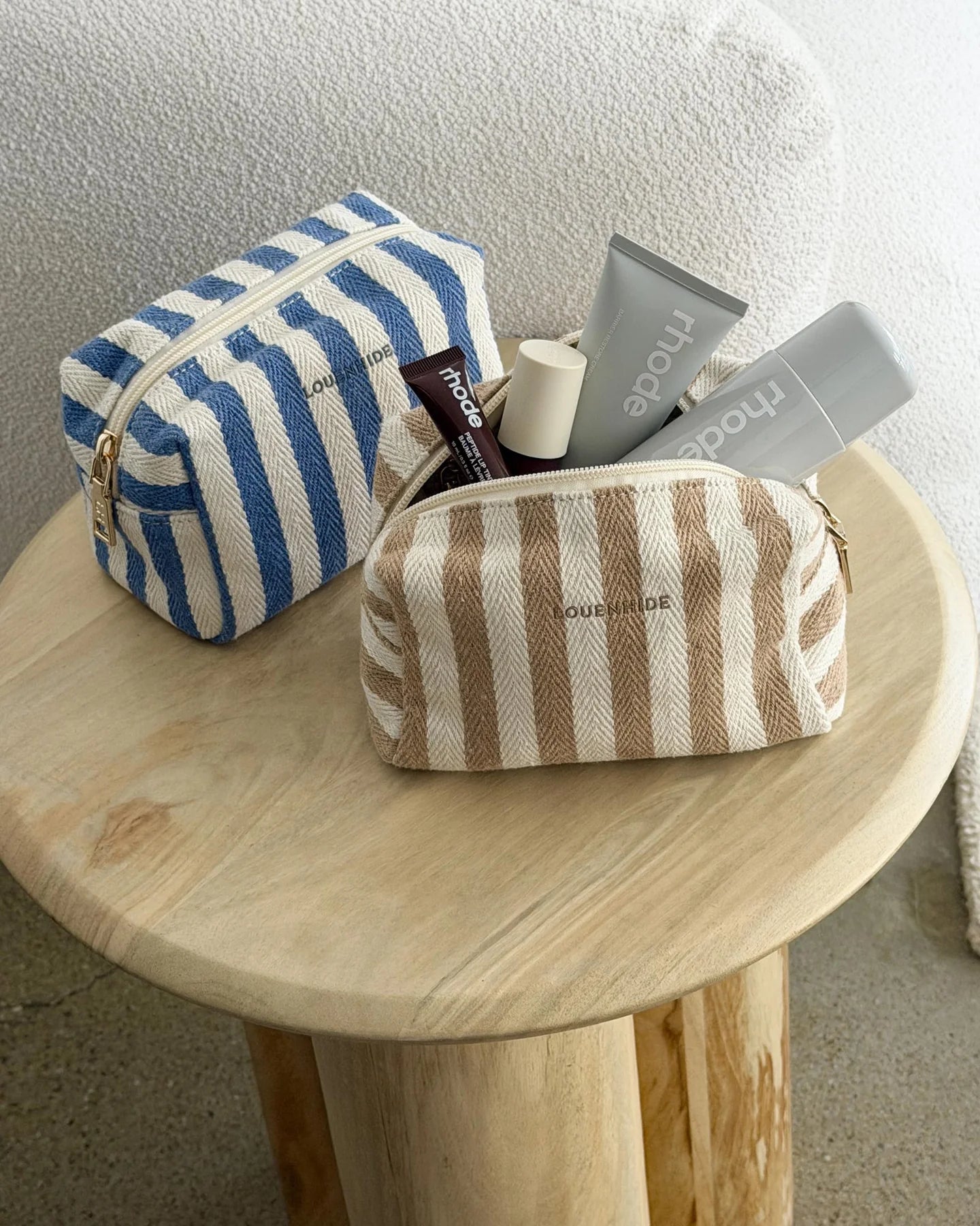 Addi Pouch | Beige Stripe