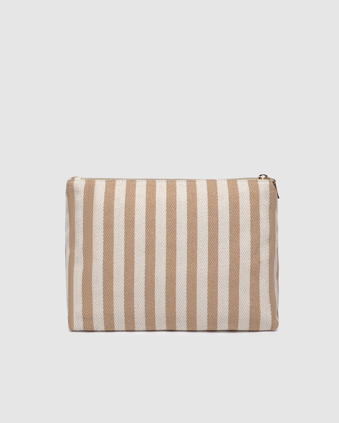 Nala Makeup Bag | Beige Stripe