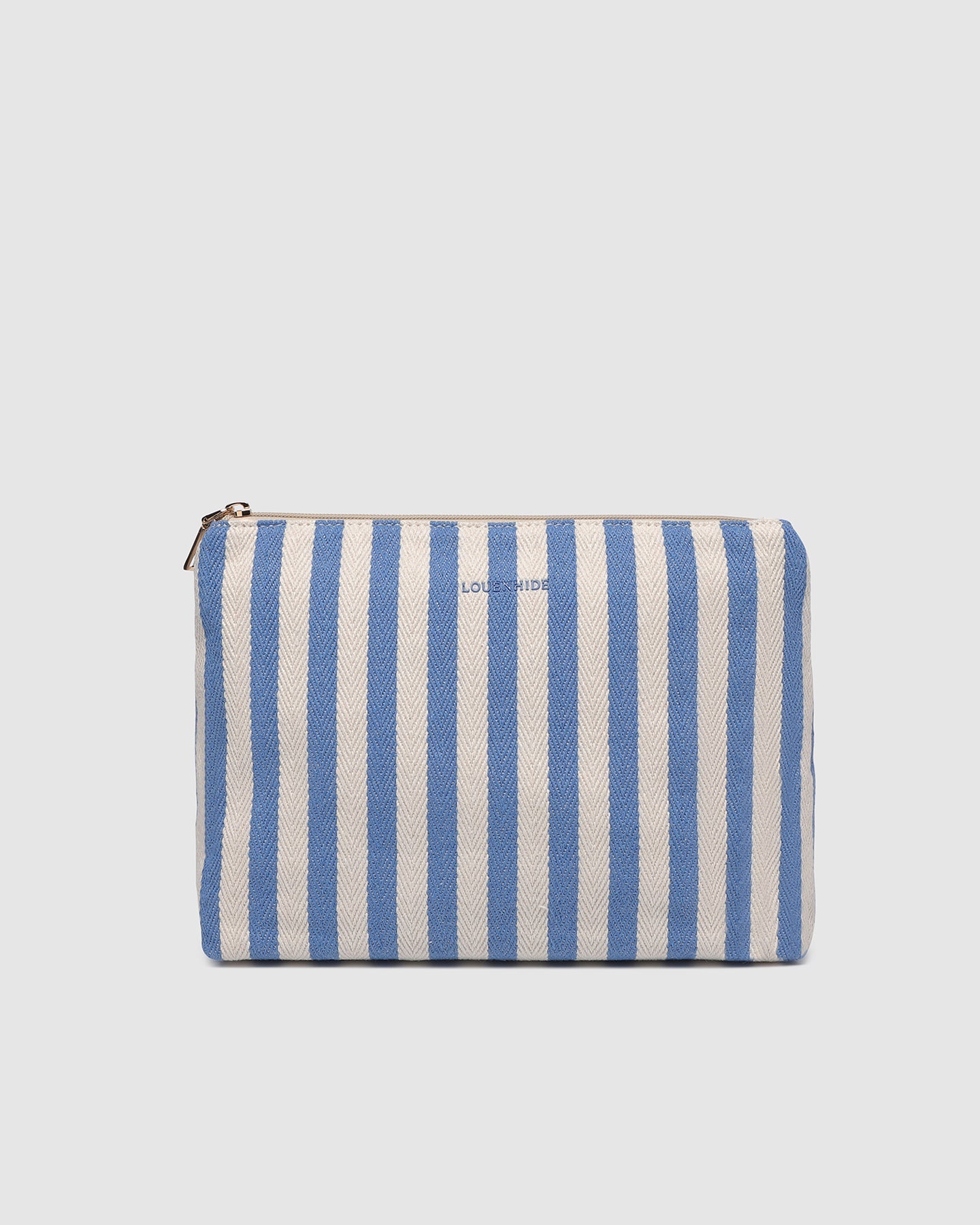 Nala Makeup Bag | Persian Blue Stripe