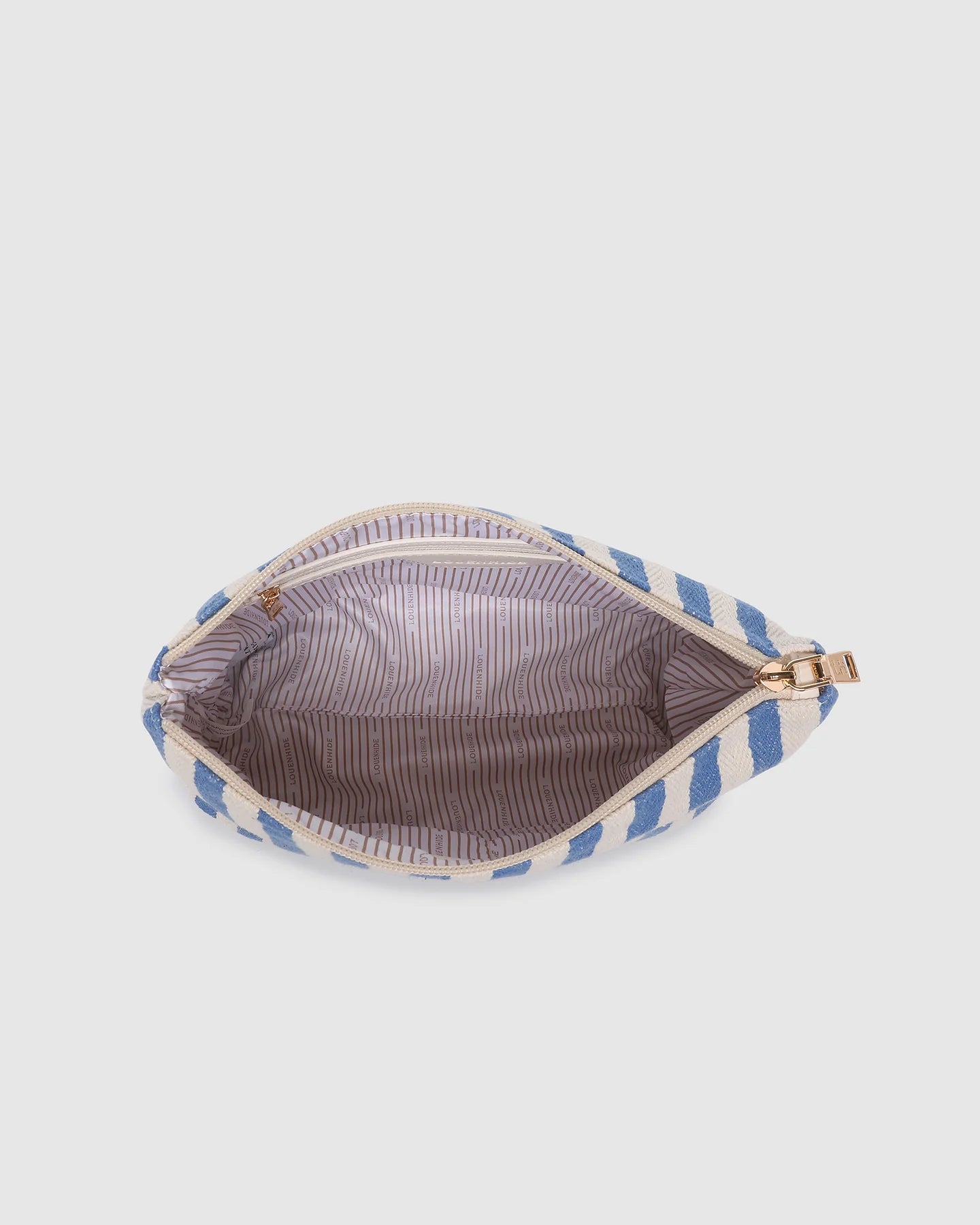 Nala Makeup Bag | Persian Blue Stripe