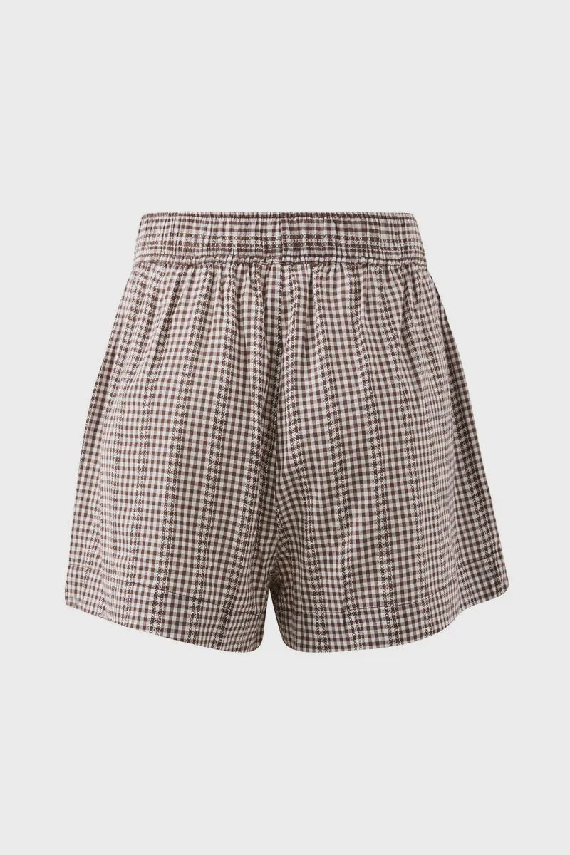 Mila Short | Chocolate Gingham