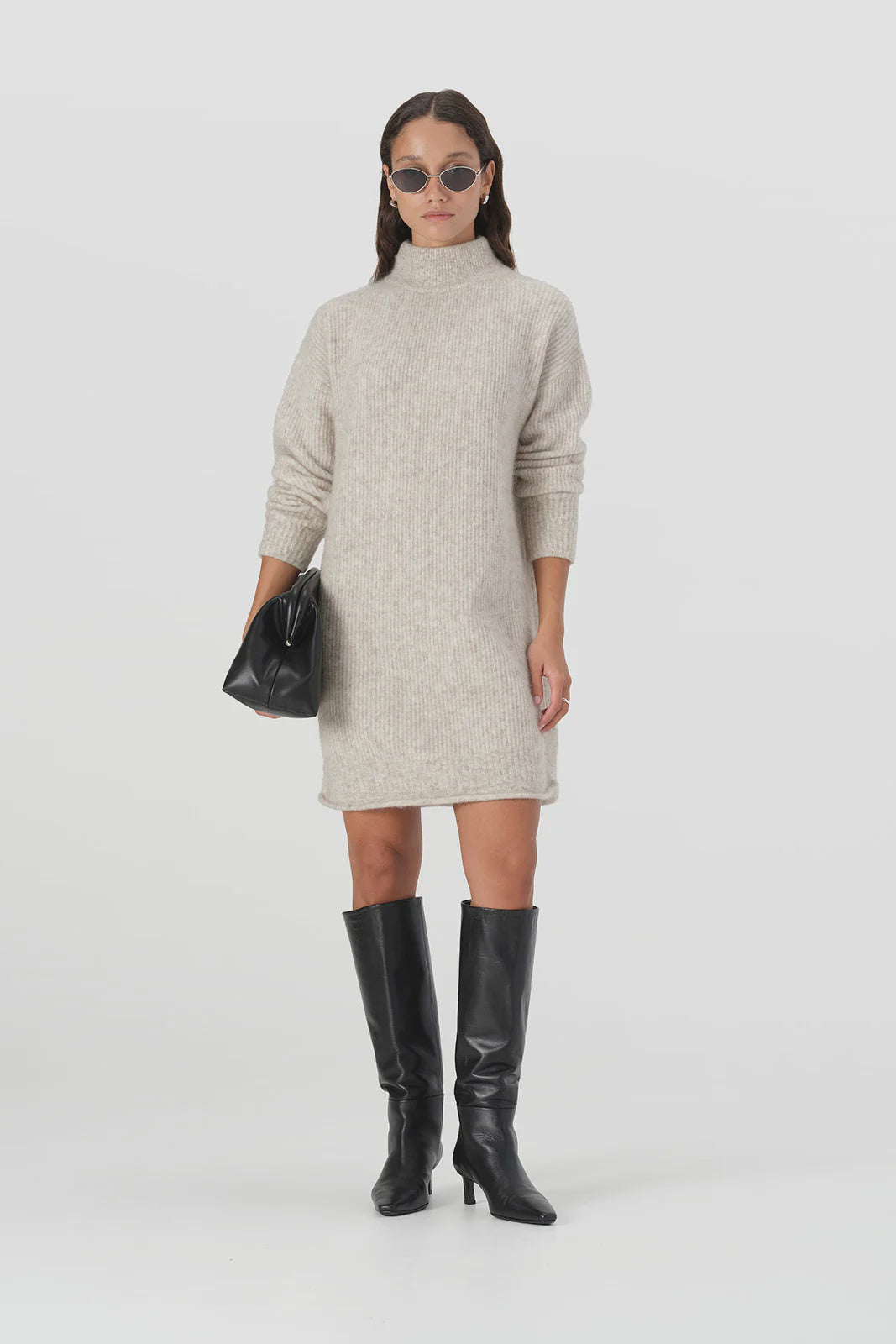 Asta Knit Dress | White Marle