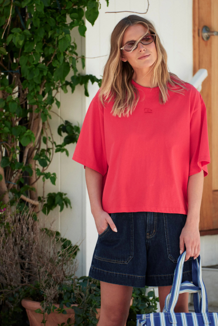 Phoebe Premium Tee | Heritage Red
