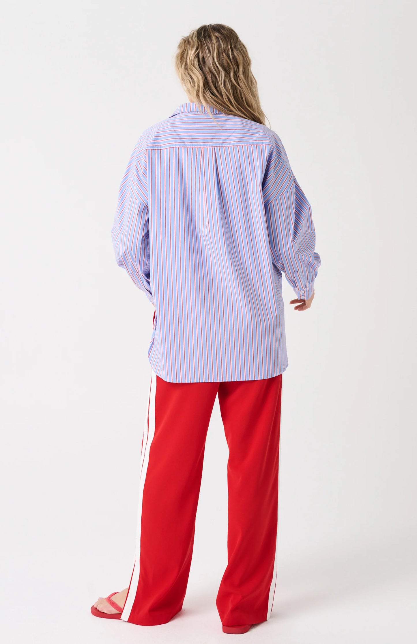 Darby Shirt | Cornflower Multi Stripe