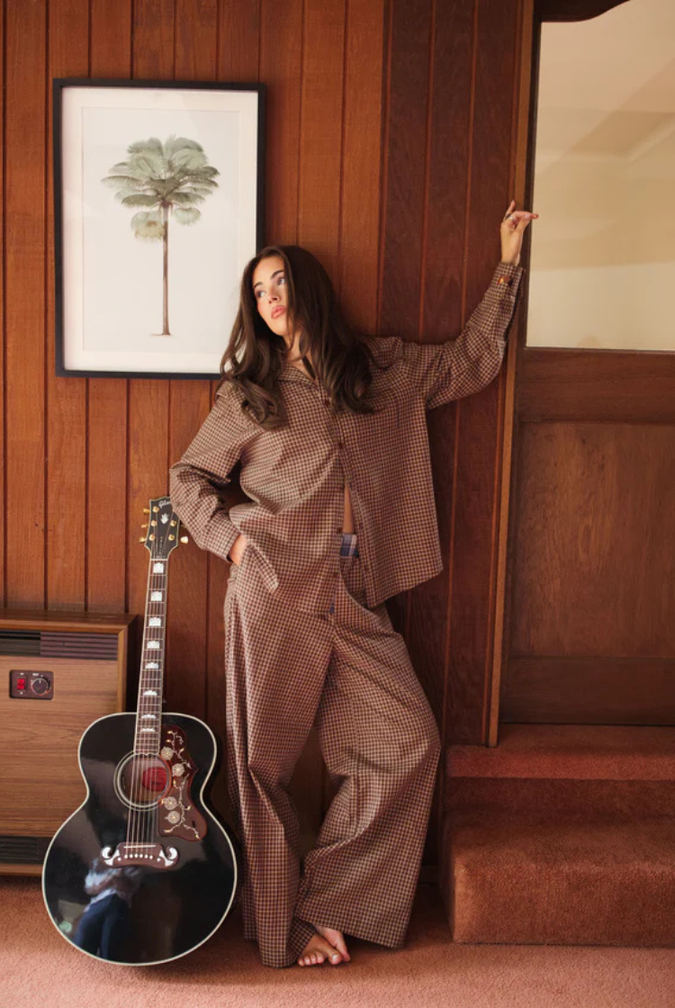 Cocky Plaid Box Pant