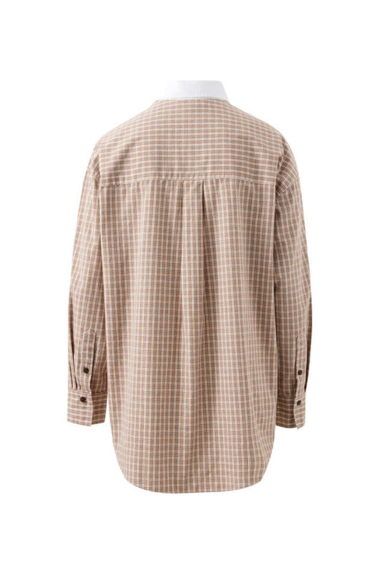 Peta Oversized Shirt | Toffee Check