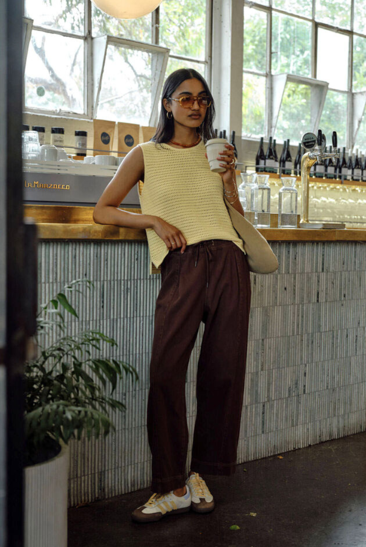 Jessie Barrel Pant | Chocolate