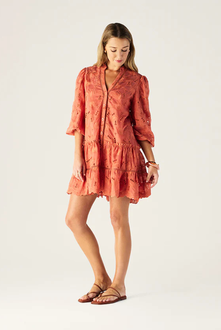 Loretta Mini Dress | Hibiscus