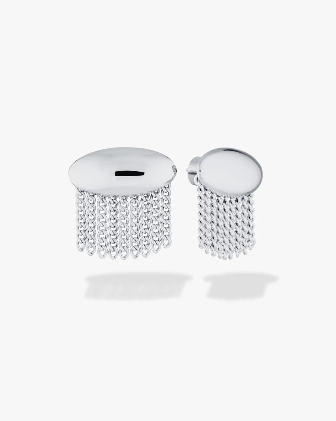Short Fringe Earrings | Silver