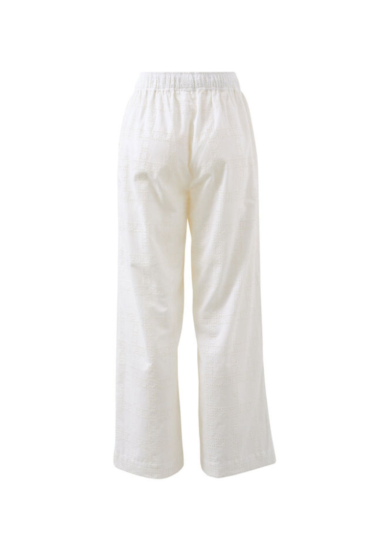 The Lounge Pant | White Broderie