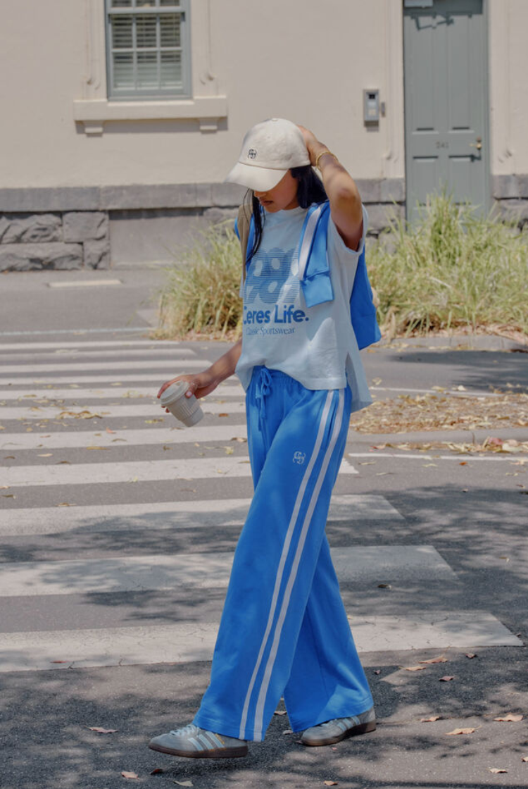 Stevie Slouchy Tee | White 80's Sport