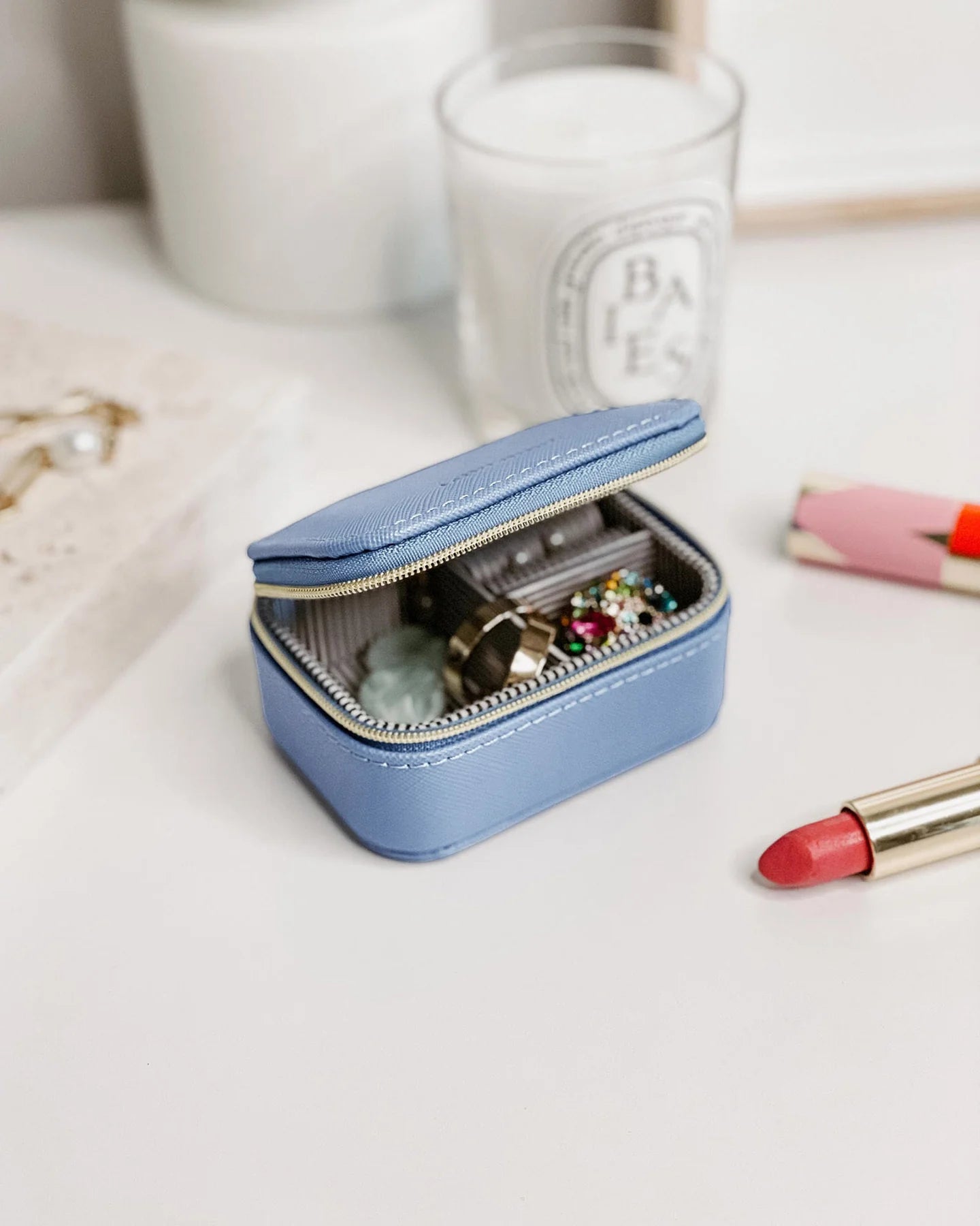 Suzie Jewellery Box | Cloudy Blue