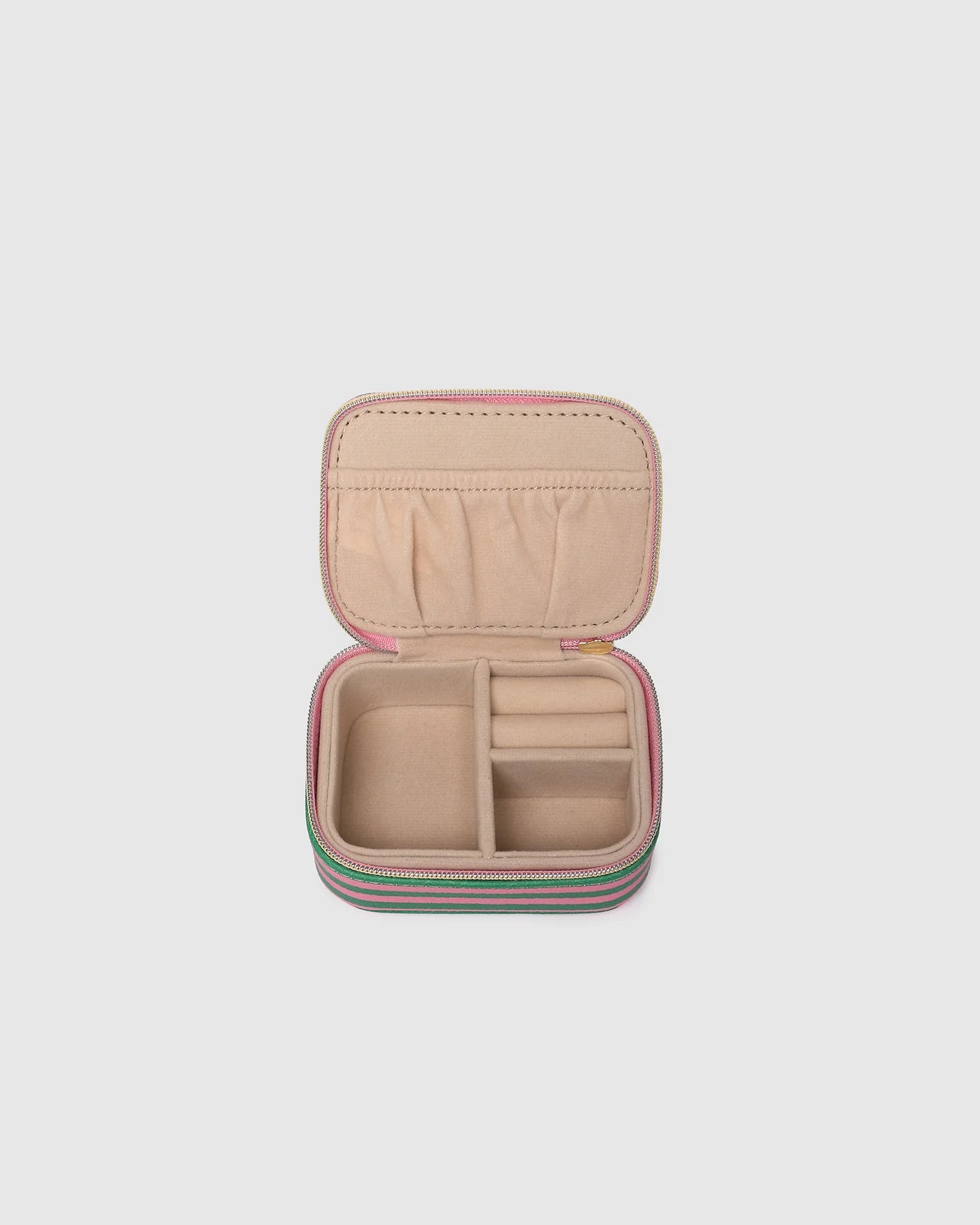 Suzie Jewellery Box | Green/ Bubblegum Pink