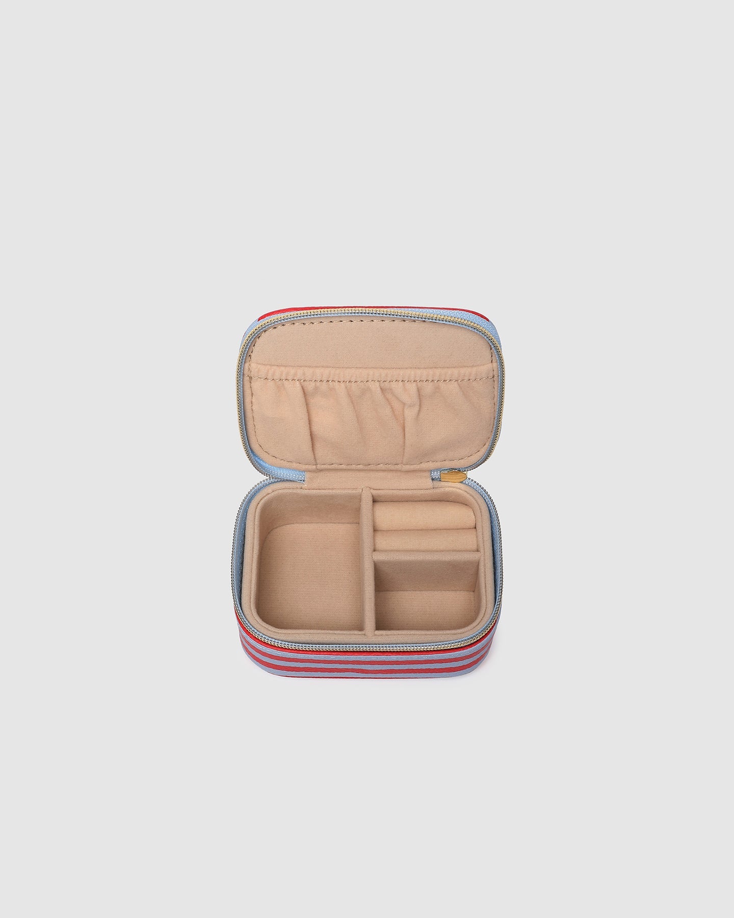 Suzie Jewellery Box | Red/ Sky Blue