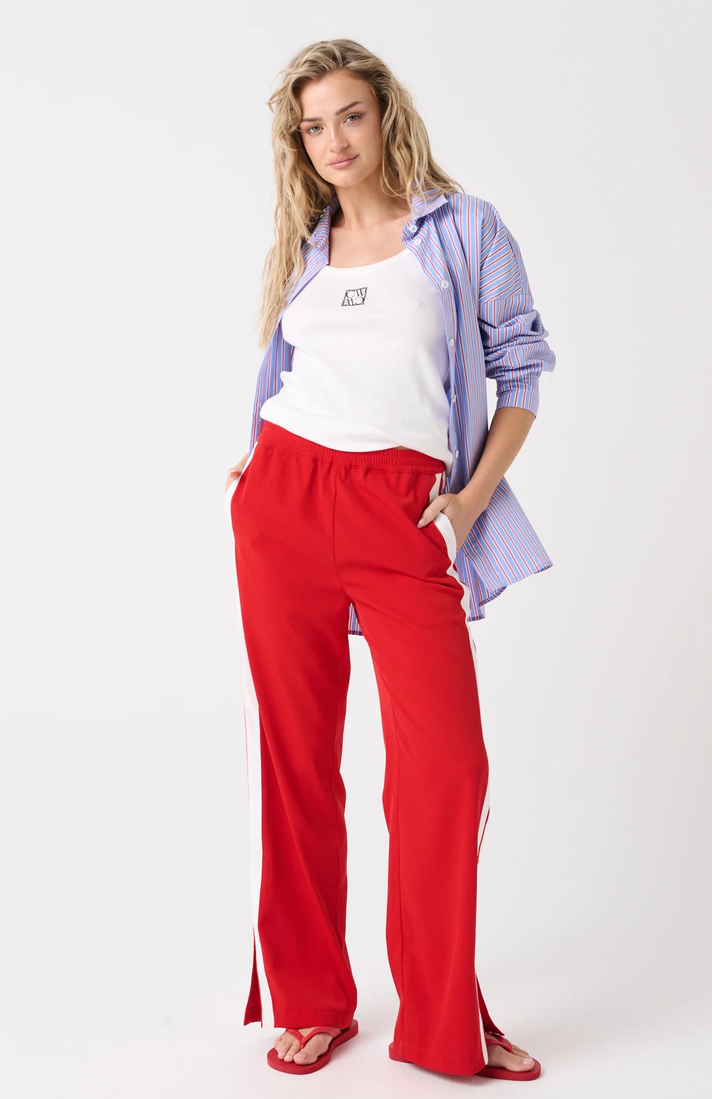 Darby Shirt | Cornflower Multi Stripe