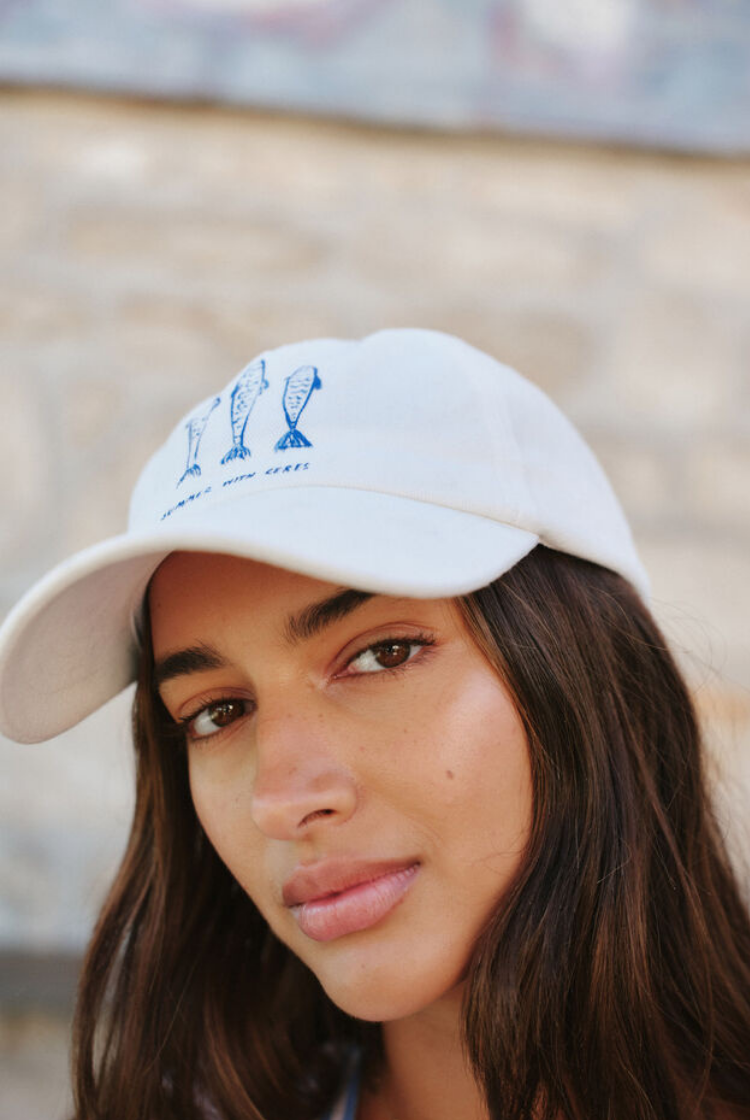 Pip Everyday Cap | White/ Summer Fish