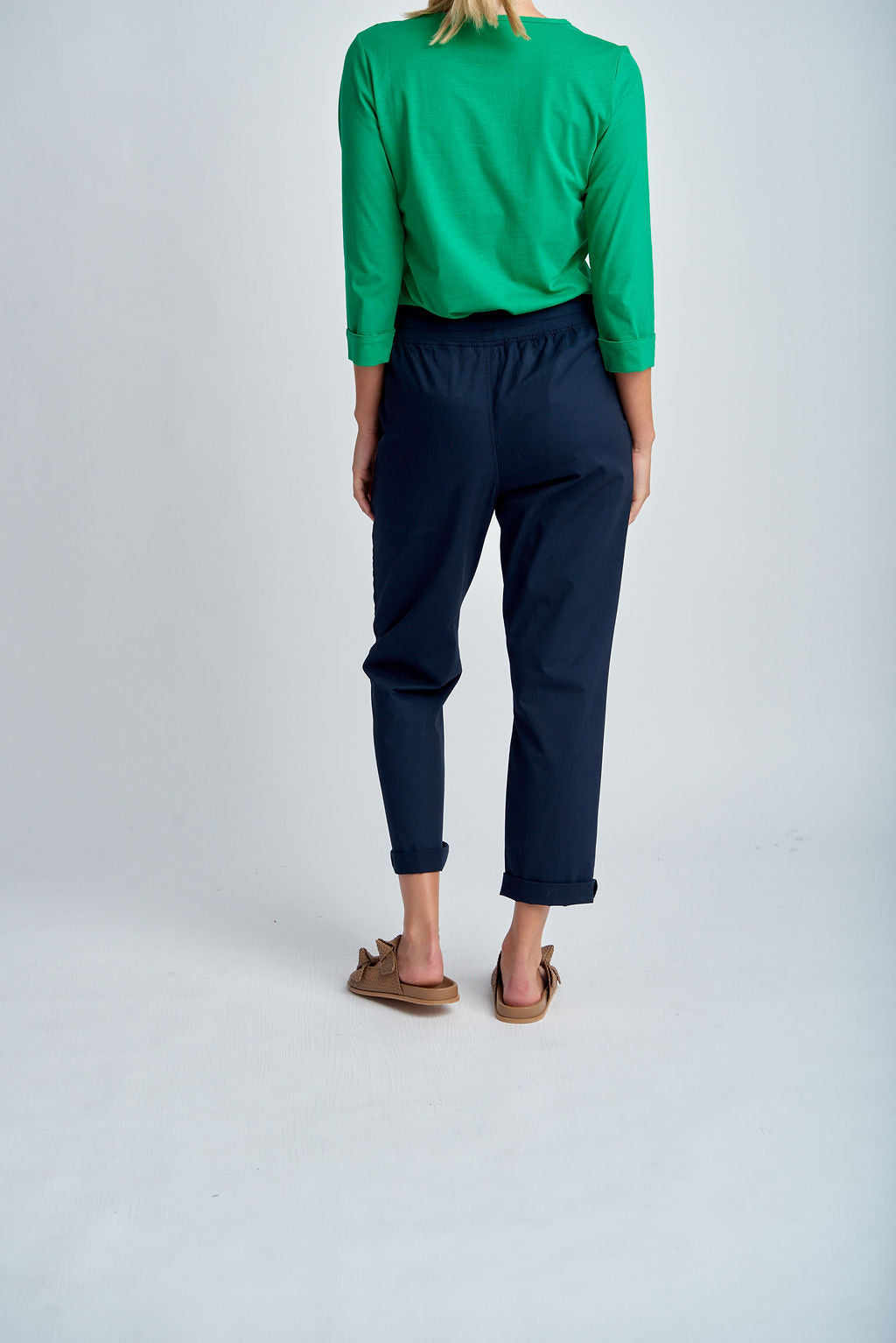 Relaxed Cropped Pant | Navy