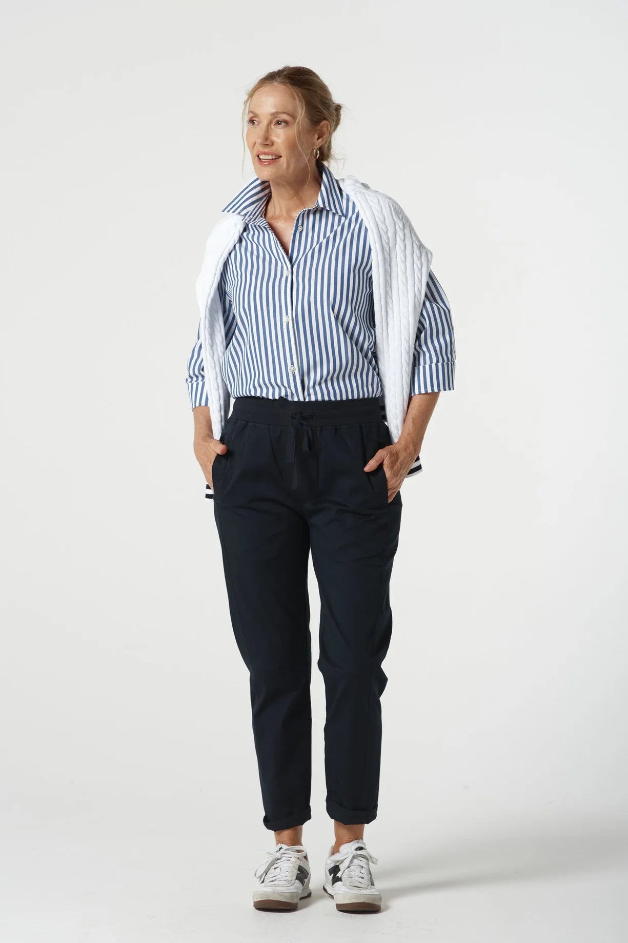 Weekend Cotton Stretch Jogger | Dark Navy