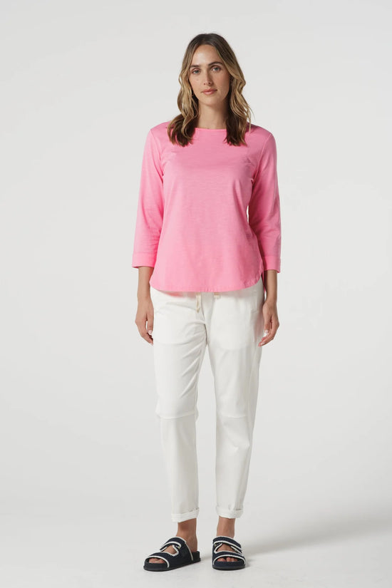 Weekend  Cotton Stretch Jogger | white