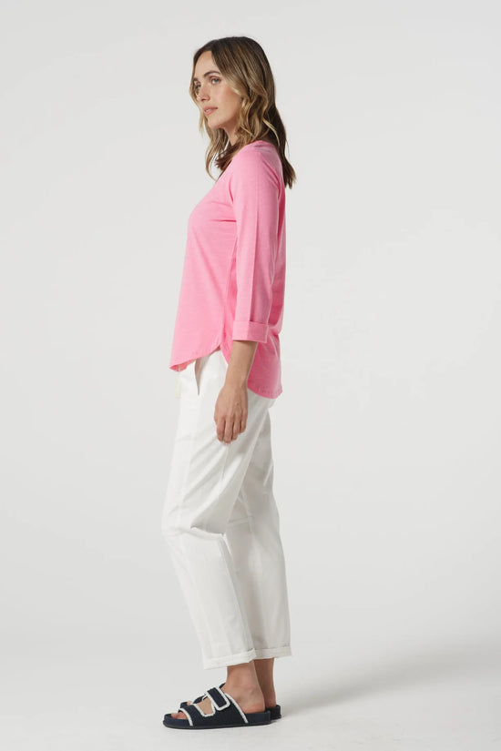 Weekend  Cotton Stretch Jogger | white