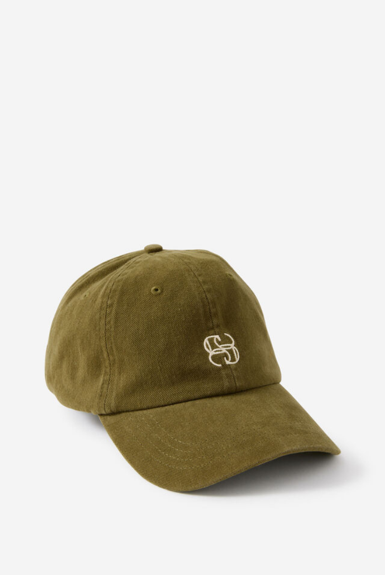 Pip Everyday Cap | Washed Olive/ Ecru Monogram