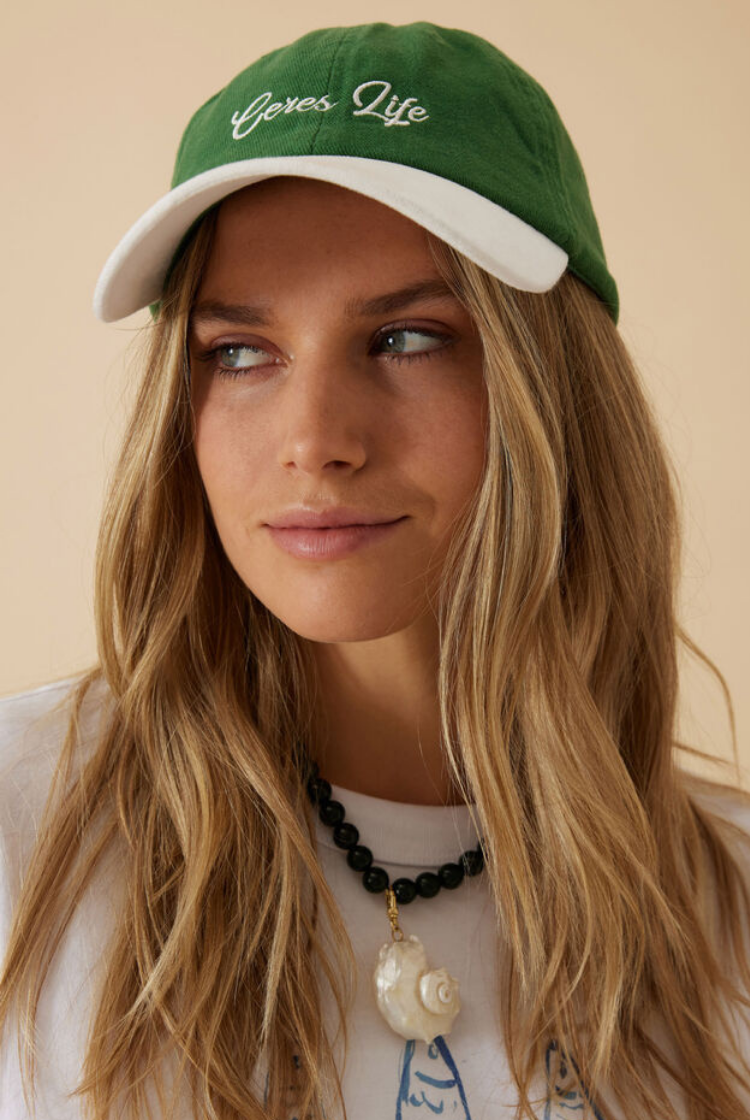 Pip Everyday Cap | Heritage Green/ White