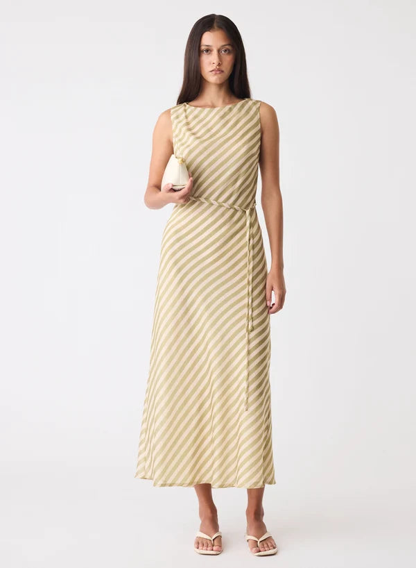 Sahara Maxi Dress | Sage Stripe