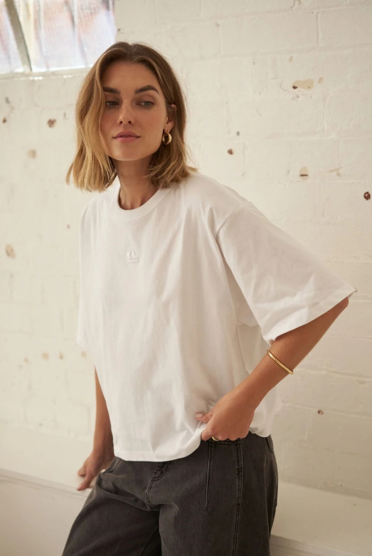 Phoebe Premium Tee | White