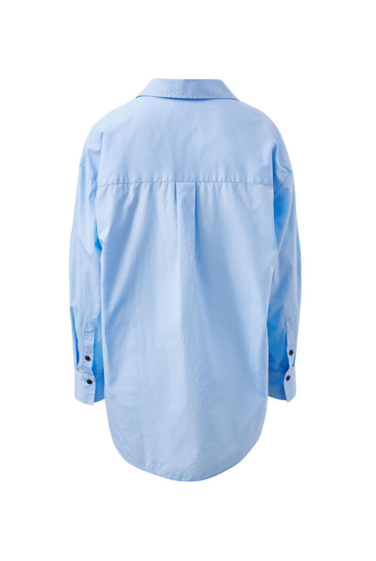 Peta Oversized Shirt | Sky Blue