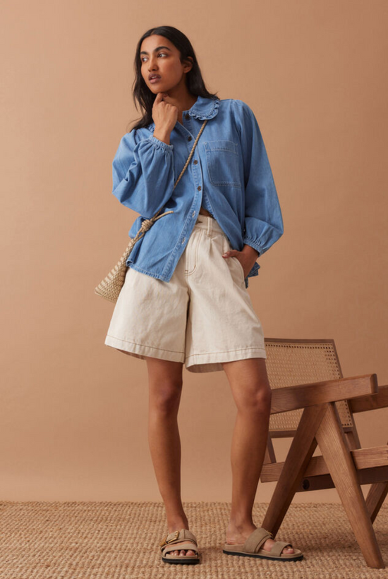 Savannah Denim Shirt | Vintage Blue