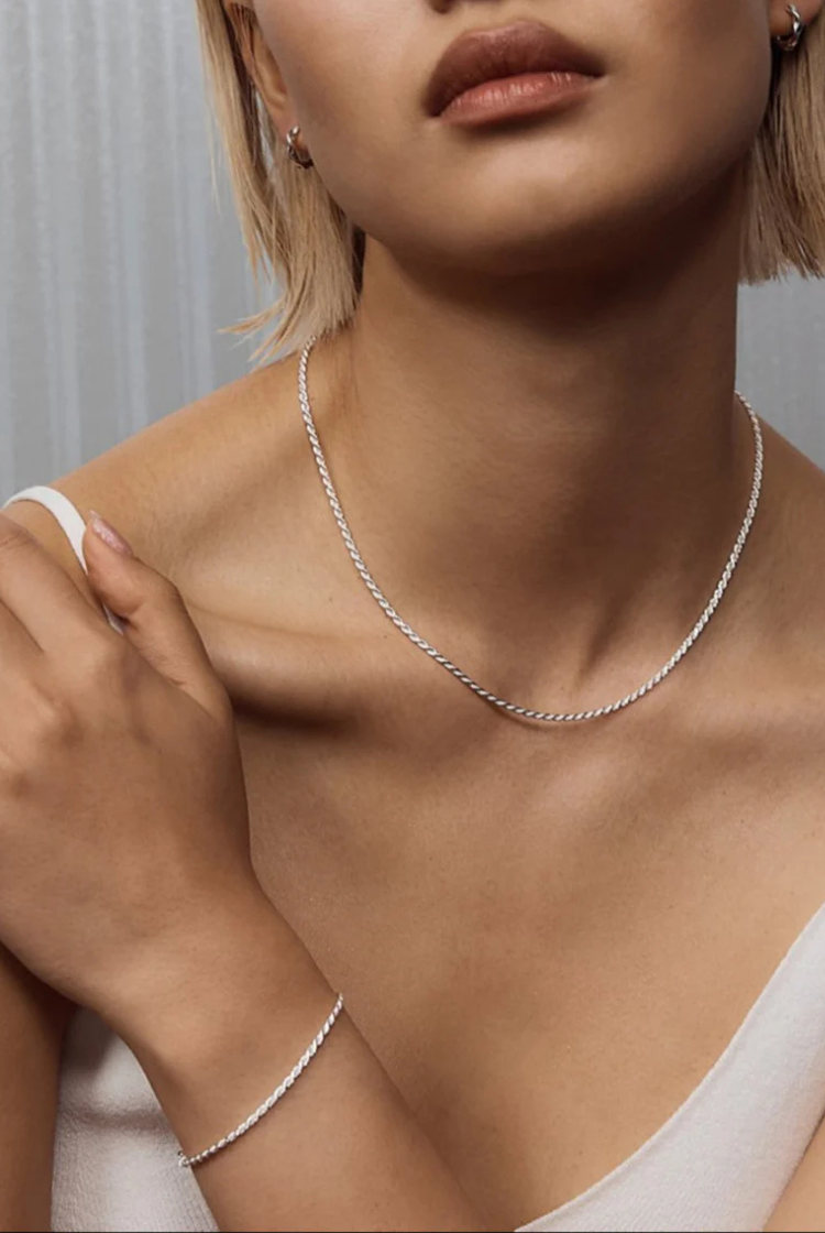 Valencia Necklace | Silver