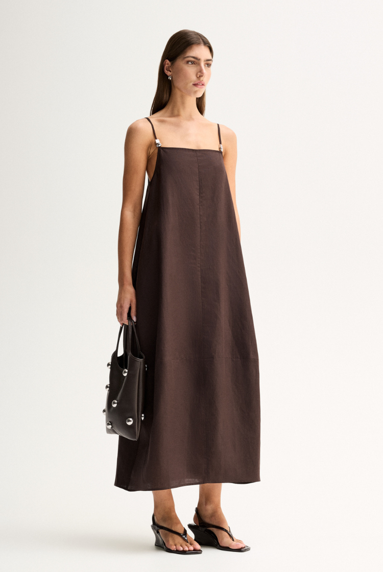 Carlo Maxi Dress | Chocolate
