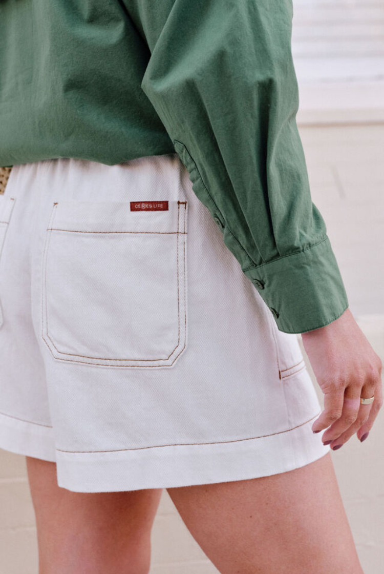 Weekender Short | Ecru