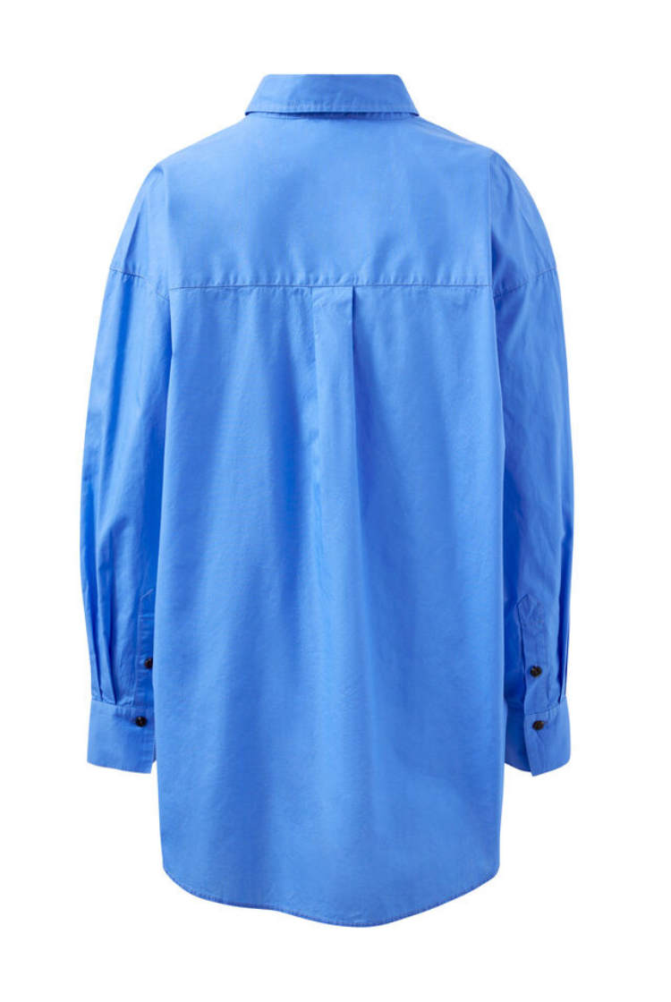 Peta Oversized Shirt | Amalfi Blue