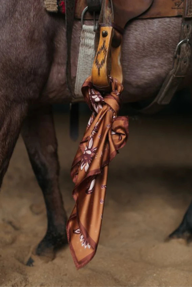 'Sunburnt' Bandana Scarf | Silk