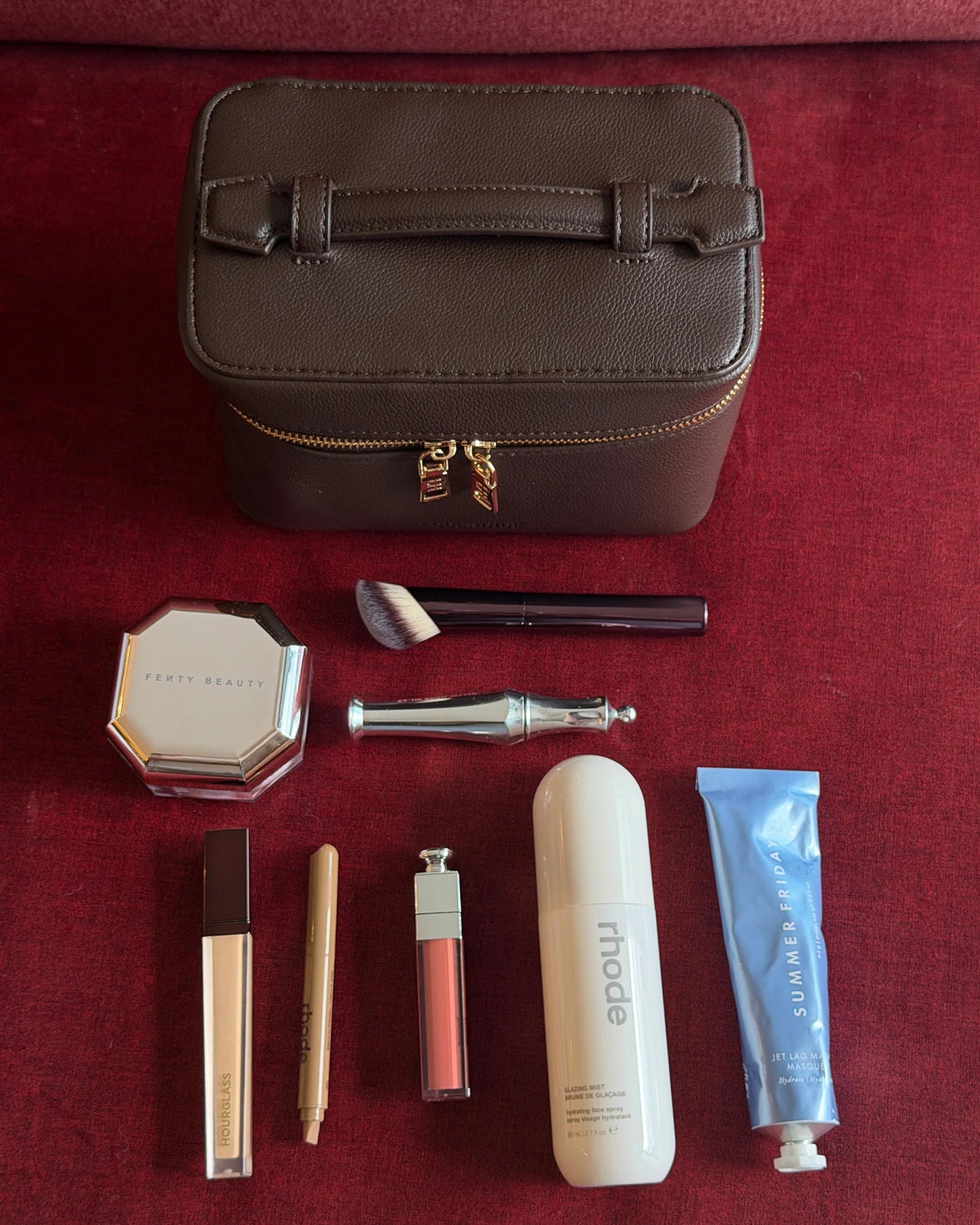 Camden Cosmetic Case | Chocolate